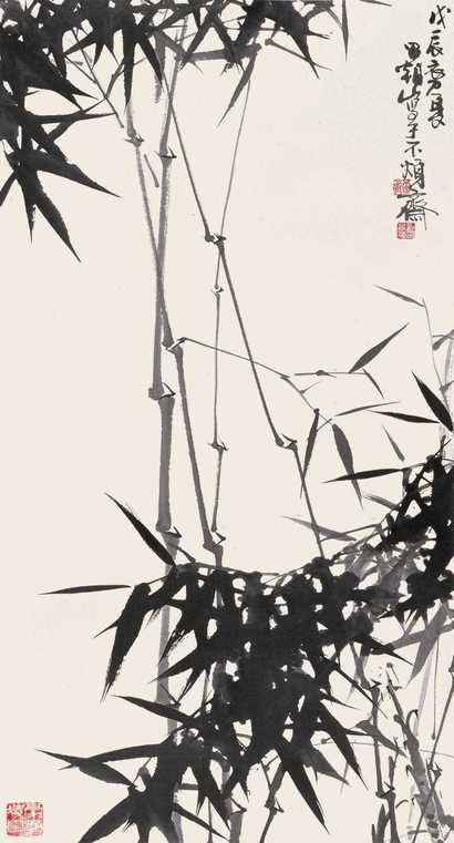 刘昌潮 墨竹 立轴